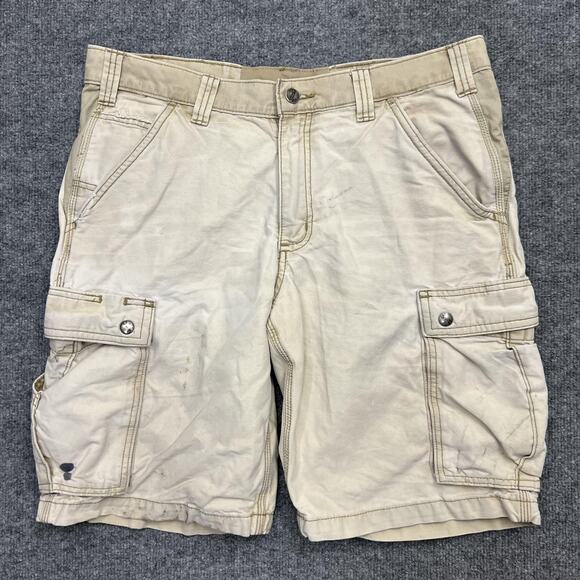 Carhartt Other - Carhartt Cargo Shorts Mens 32 Beige Relaxed Fit Workwear Utility Faded